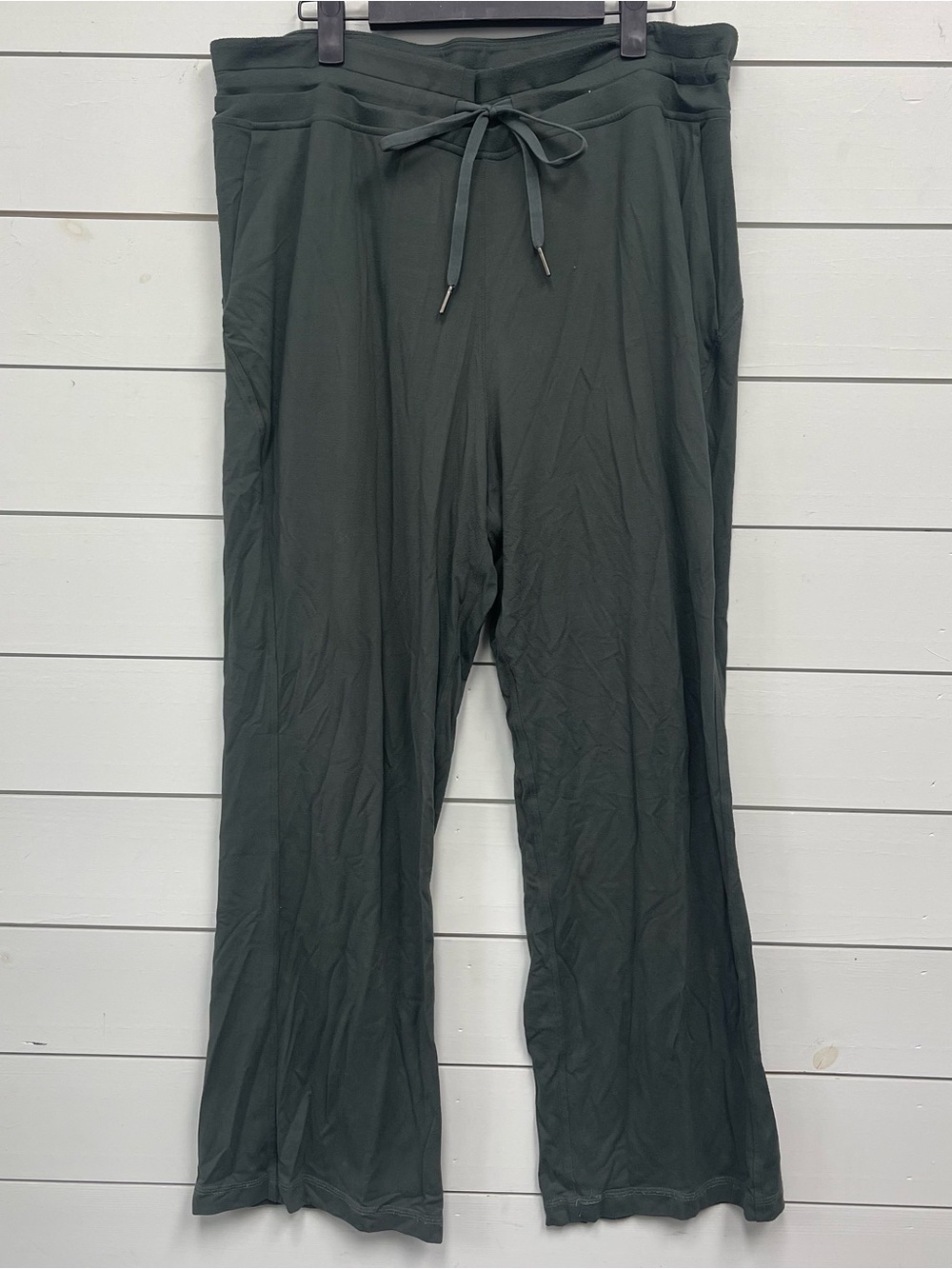 Lululemon ready to rulu straight leg HR pants smoked spruce women's size 14